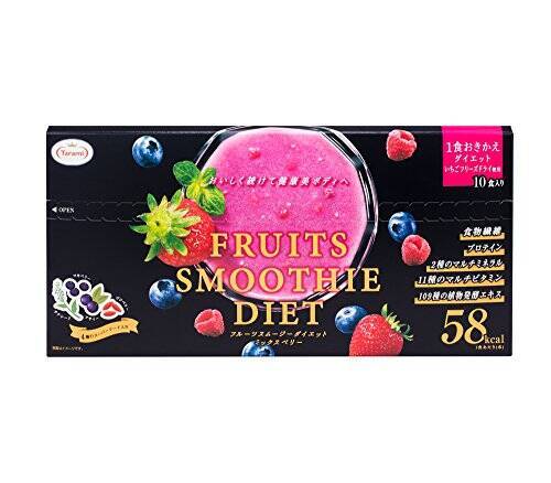 たらみ FRUITS SMOOTHIE DIET (フルーツ スムージー ダイエット) ミックスベリー(10食入)