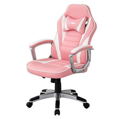 エムール ゲーミングチェア ピンク ゲーミング チェア 椅子 ヘッドレスト クッション リクライニング ひじ掛け