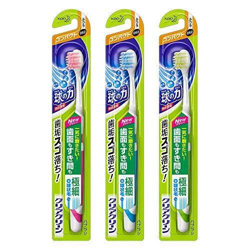 【まとめ買い】クリアクリーン 歯面&すき間プラス コンパクト ふつう 3本セット(※色は選べません)