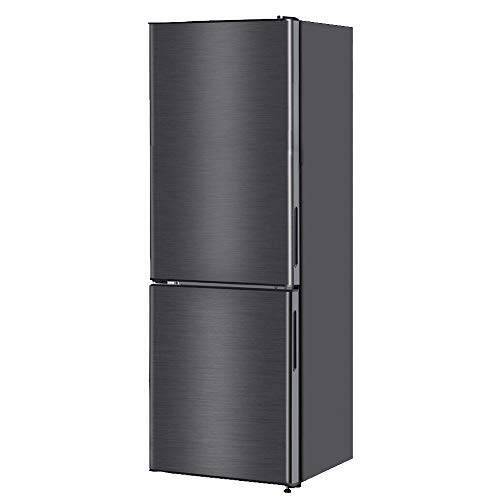 冷蔵庫 157L 大容量 2ドア 新生活 コンパクト 右開き オフィス 単身 家族 一人暮らし おしゃれ 黒 ガンメタリック 1年保証 MAXZEN JR160ML01GM