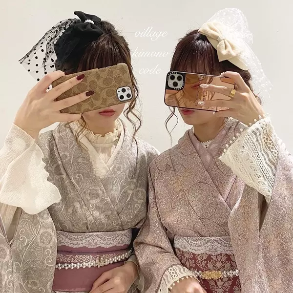 ラテカラーの着物がブームって噂 今っぽレトロな和服コーデでお出かけしちゃおう ローリエプレス