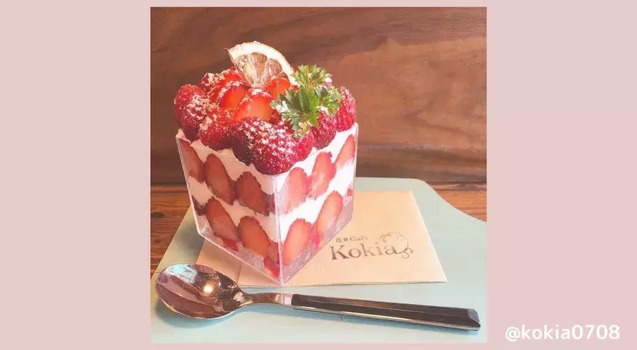 韓国のケーキみたいなハコパフェが可愛い 花cafe Kokia を紹介 ローリエプレス