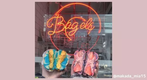 まるで海外 ポップで可愛いベーグルがあるサンドウィッチショップ New New York Club Bagel Sandwich Shop ローリエプレス