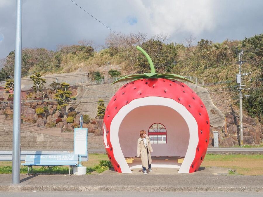 フルーツの形のバス停！？長崎県にある今話題の「ときめきフルーツバス停通り」のご紹介♡の17枚目の画像