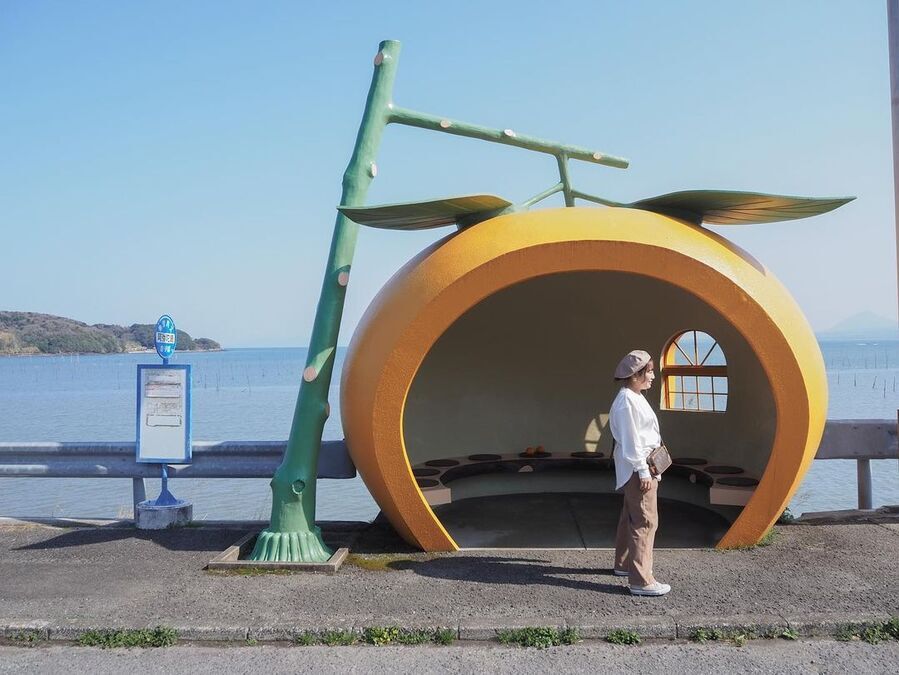 フルーツの形のバス停！？長崎県にある今話題の「ときめきフルーツバス停通り」のご紹介♡の8枚目の画像