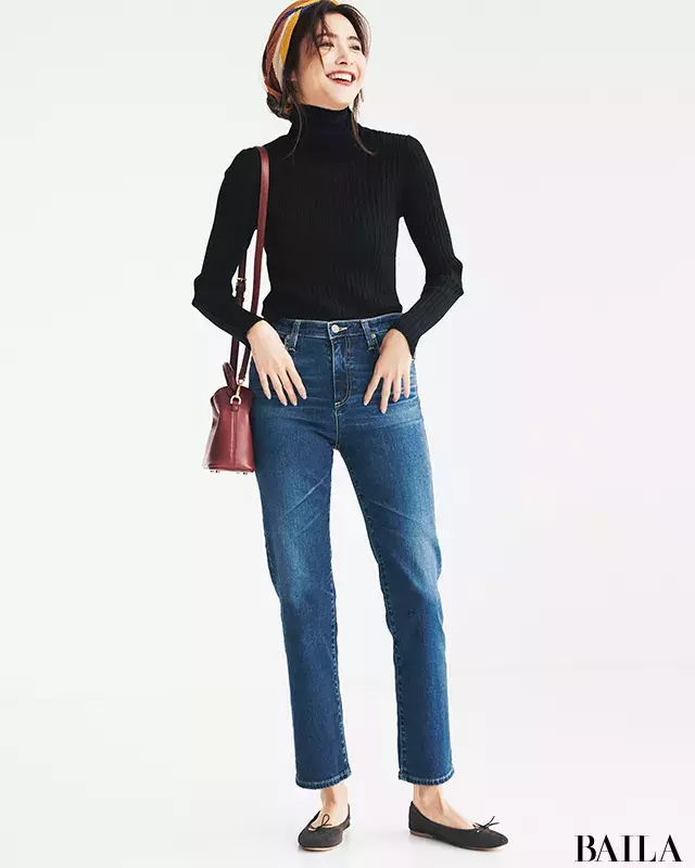 美脚も着やせも 19冬最新 30代ブルーデニムコーデ 選 30代レディースファッション ローリエプレス