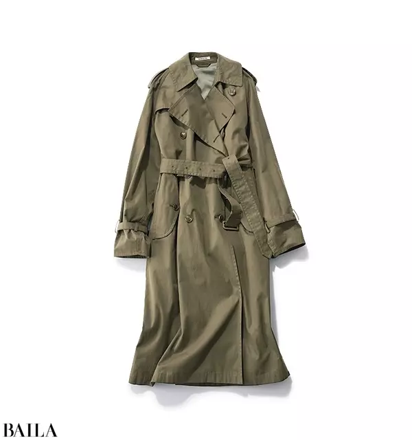 新規クライアントとの打ち合わせがある日は 黒ワンピ カーキトレンチのデキる女コーデ 19 1 10のコーデ ローリエプレス