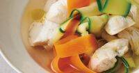 【温野菜レシピ】食感を楽む「ズッキーニとにんじんのリボンスープ」