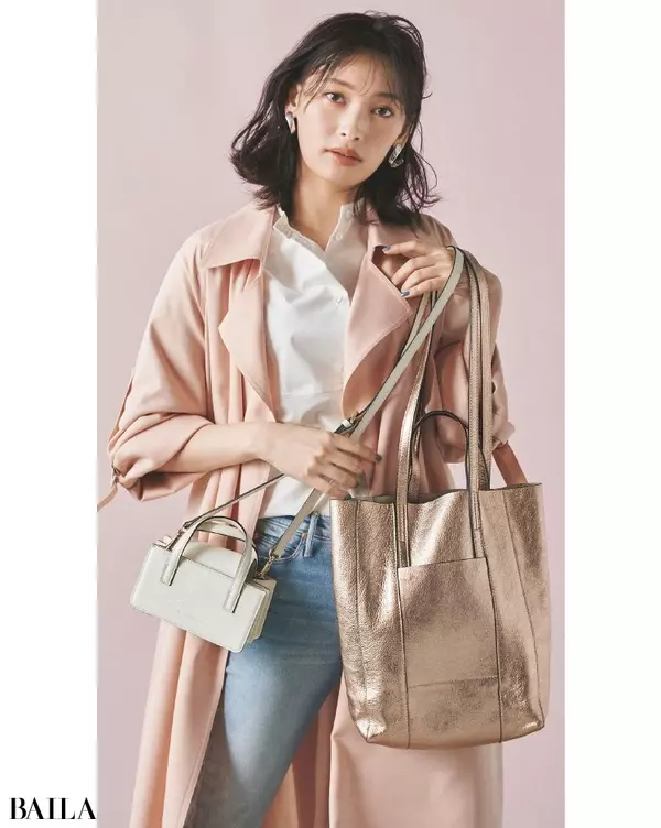 働く30代のバッグ ミニショルダーはカジュアルトートとセット持ちで ローリエプレス