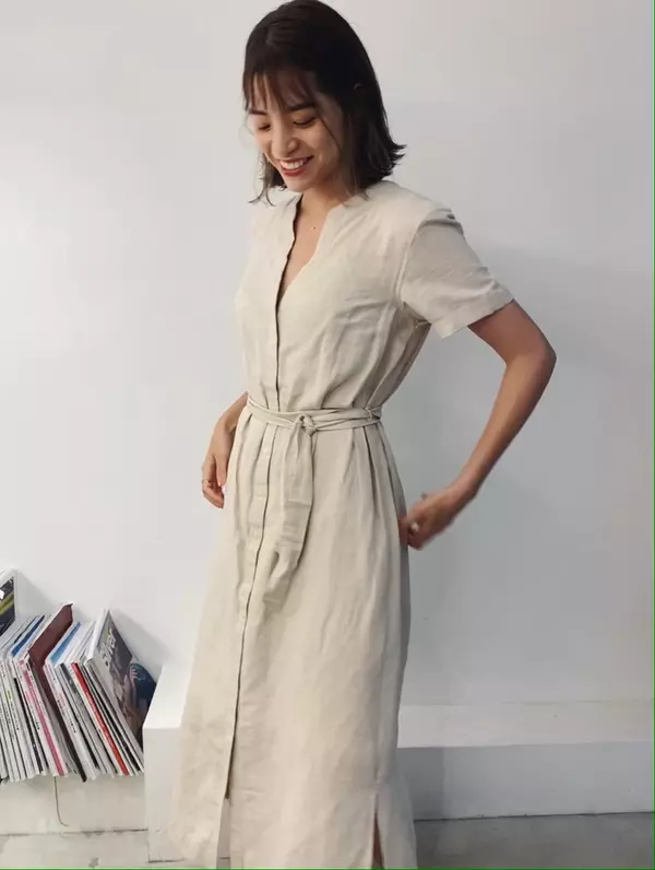 Gapで発見 甘くない 大人ワンピ アースカラーとストレートなシルエットがお気に入り ローリエプレス