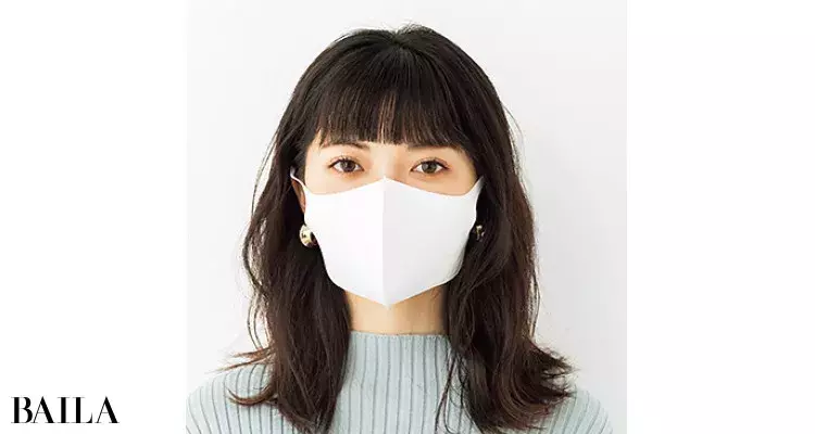 30代の前髪アレンジ マスク 重めの前髪 束感 すき間でぐっと好印象に ローリエプレス