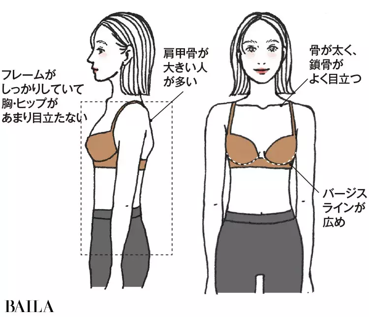 骨格診断 ブラ編 ラクしてきれいを叶えるブラは骨格と バージスライン で決まる 今すぐ自分のタイプをチェック ローリエプレス