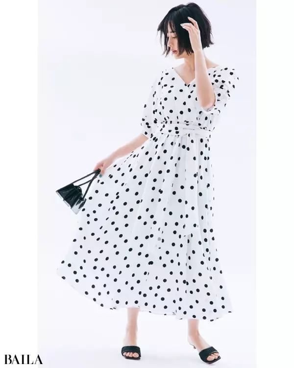 21最強ワンピース 大人可愛い 柄 スタイルアップ ワンピース3選 ローリエプレス