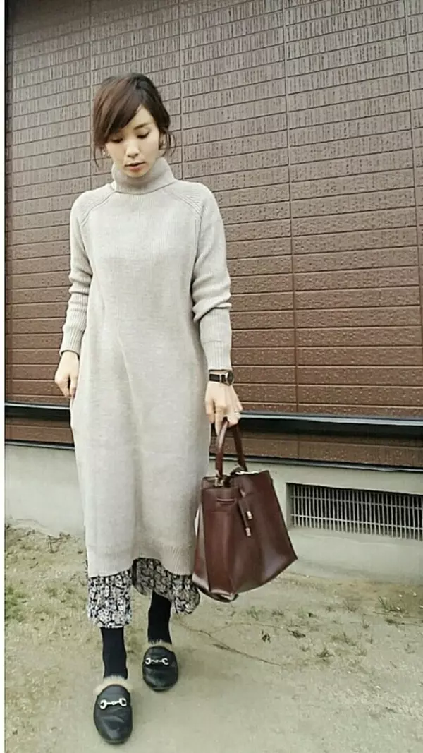 ワンピースを重ね着してみない 印象がガラリと変わるワンピースのレイヤードコーデ ローリエプレス