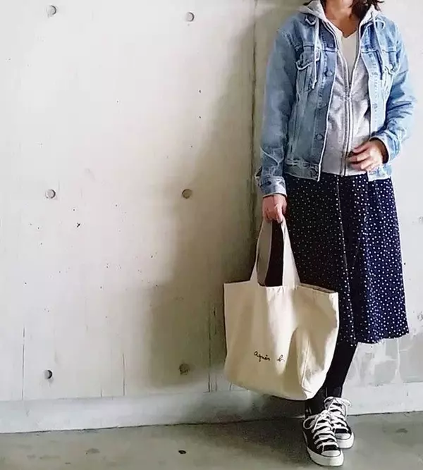 Agnes B アニエスベー のトートが可愛い フレンチシックなコットントートバッグコーデ9選 ローリエプレス