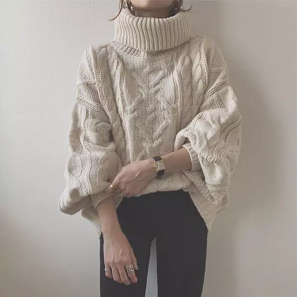 おしゃれで暖かい襟高ニットにはどんな種類がある 人気の襟高ニットの特徴 コーデまとめ12選 ローリエプレス