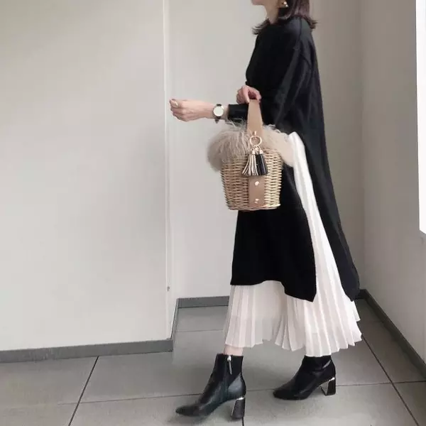 きれい系モノトーン で大人っぽく カンタン配色でもスッキリおしゃれなメリハリコーデ12選 ローリエプレス