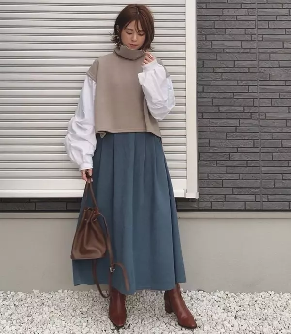 一枚で今っぽい重ね着風 ドッキングトップス のカンタンおしゃれな旬コーデ9選 ローリエプレス