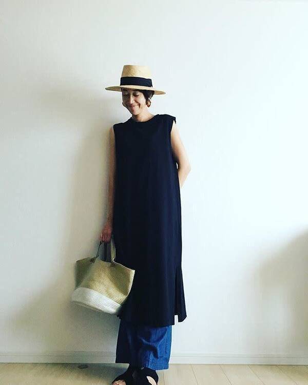 40代のノースリーブ はこう着こなそう 肌見せが気にならない大人のノースリコーデ6選 ローリエプレス