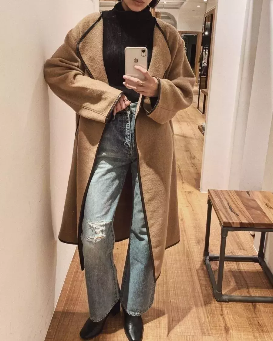 ベージュコートのレディースコーデ術 ロング丈の着こなしも解説 ローリエプレス