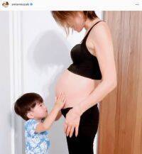 第3子妊娠中の鈴木亜美、ふっくらお腹を披露＆連休の過ごし方を明かす「ゆっくりできました」