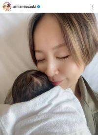 第3子出産の鈴木亜美、可愛らしい娘の姿にファンほっこり「本当に美人さん」「似てますね」