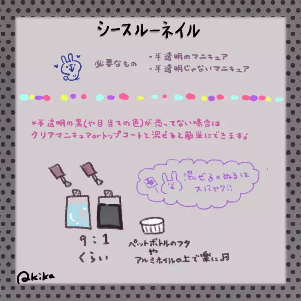 透け感が大人かわいい 色っぽシースルーネイルのやり方 イラスト ローリエプレス