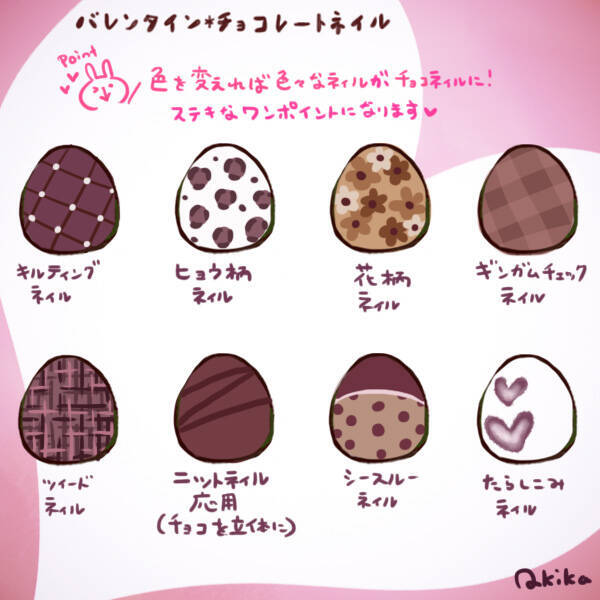 セルフで簡単 バレンタインにぴったり キュートなチョコレートネイル ローリエプレス セルフで簡単 バレンタインにぴったり キュートなチョコレートネイル ローリエプレス