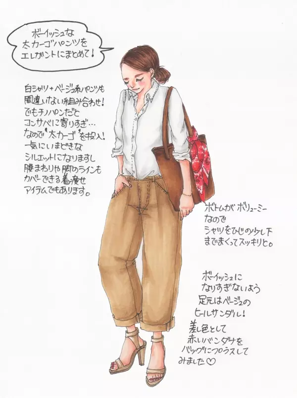 隙がある女がモテる 上品なのに遊びもわかるオトナ女子の白シャツ着こなし イラスト ローリエプレス