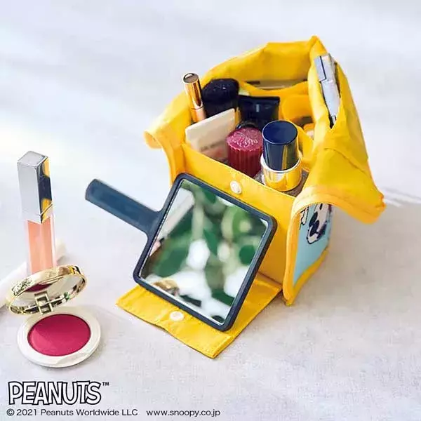 9月上旬 雑誌付録 スヌーピーと仲間たちのアイテムがたくさん 自立ポーチやインテリア収納ボックスなど便利な ローリエプレス