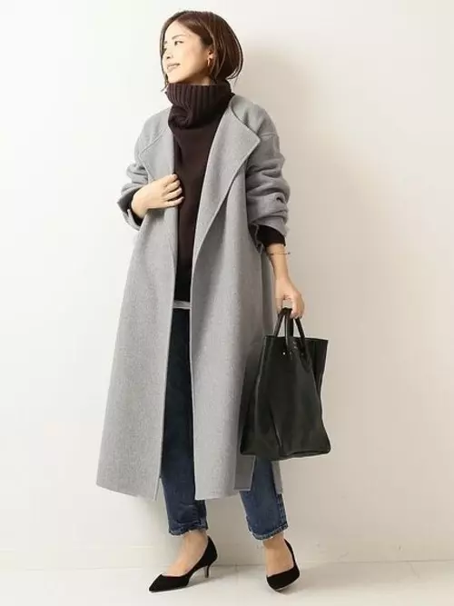 アラサー アラフォー女性におすすめ スッキリ見えるノーカラーコート特集 ローリエプレス