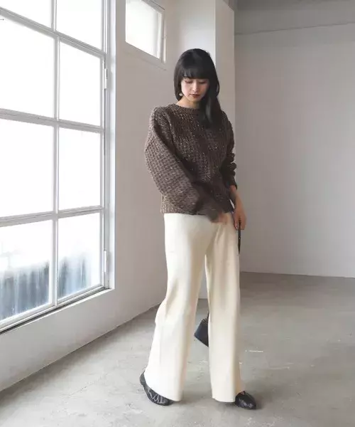 19年冬のニットパンツコーデ 大人女性にマストな着こなし方特集 ローリエプレス