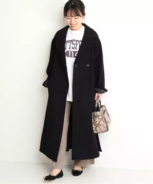 大人っぽいロングコートが着たい 重く見えないお洒落な着こなし術 ローリエプレス