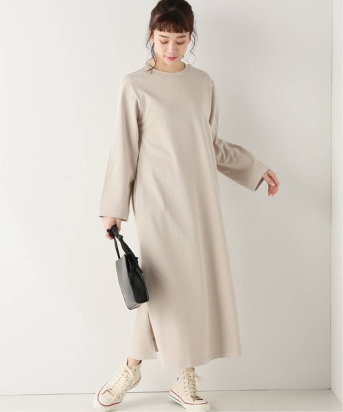 ベージュワンピースで女性らしさを手に入れよう お手本コーデ15選 ローリエプレス