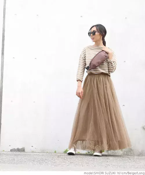 チュールスカートで大人ガーリーに 春らしい可愛いコーデで出かけよう ローリエプレス