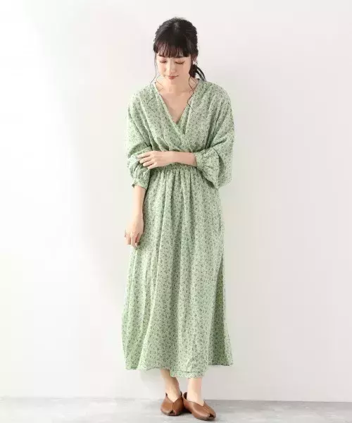 トレンドカラーで即旬顔 グリーンワンピースのスプリングコーデ15選 ローリエプレス