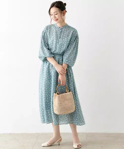 グリーン系花柄ワンピースコーデ15選 爽やか旬カラーでトレンドスタイル ローリエプレス