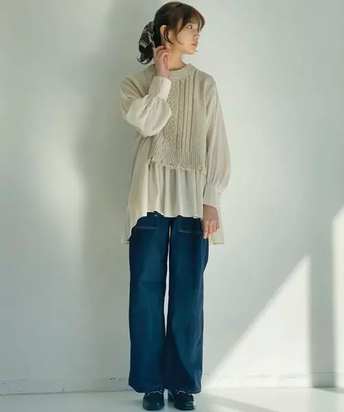 簡単に時短コーデが出来る レイヤードドッキングアイテムをご紹介 ローリエプレス