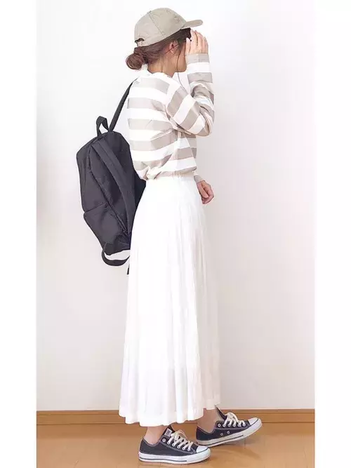 無印良品のリュックで春コーデを作る 21 大人女性らしい合わせ方って ローリエプレス