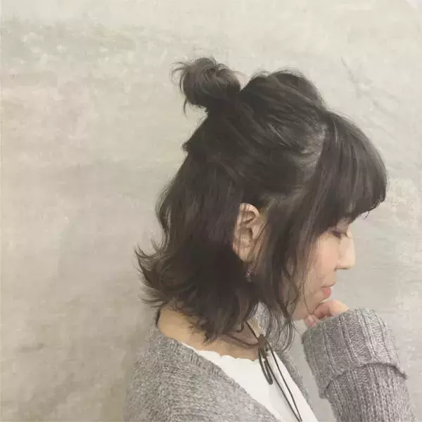 ボブやショートヘアでも絶対かわいい 抜け感たっぷりハーフアップおだんご特集 ローリエプレス