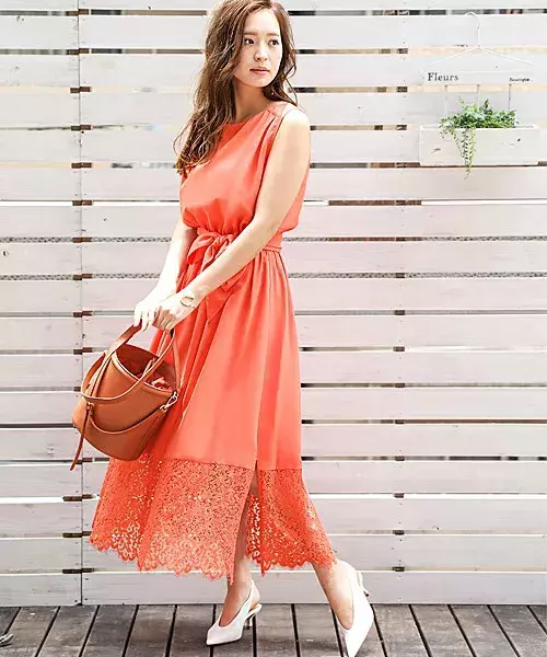 夏のデートは柑橘系カラーをチョイス ノースリーブワンピで作る大人キュートコーデ ローリエプレス