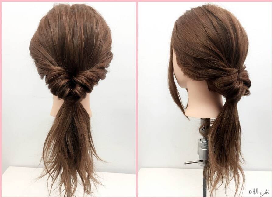 ロングヘア向け髪のまとめ方 時間が無い朝でも簡単可愛いまとめ髪 ローリエプレス