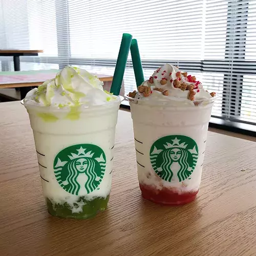スタバ新作フラペ フードが登場 カラフルな秋を味わえる グリーン と ピンク の見た目がかわいすぎ ローリエプレス