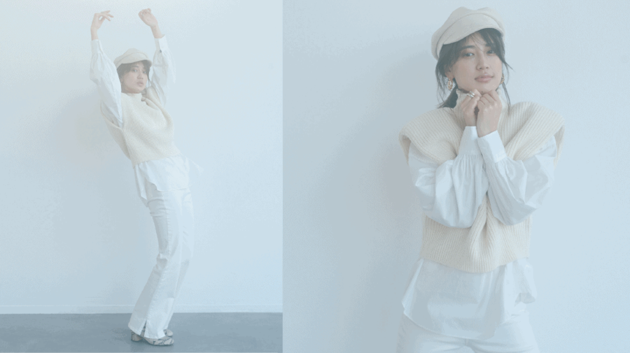 【E-girls 藤井夏恋が着る】カジュアルもモードも着るだけで雰囲気が出るホワイトコーデ４選の3枚目の画像