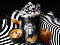 【スタバ新作】ハロウィンのいたずらで真っ黒に覆われた「Booooo フラペチーノ(R)」＆「ハロウィンチョコレートケーキ」を紹介♡