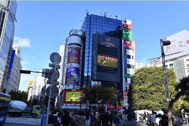 SAMURAI BLUE（サッカー日本代表）が渋谷スクランブル交差点をジャックの2枚目の画像