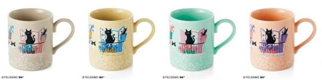 雑貨ブランドcoco.a×フェリシモ猫部　アパルトマンに住む猫が主役！マグカップ＆プレートセットが新登場の4枚目の画像