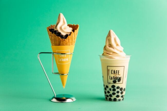 【新商品】自家製ミルクティーソフトクリームのタピオカスイーツ2種登場！の1枚目の画像