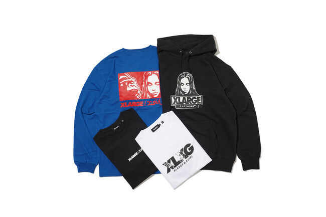 XLARGE×X-girlのコラボレーションアイテムがcalif SHIBUYA限定で発売の1枚目の画像