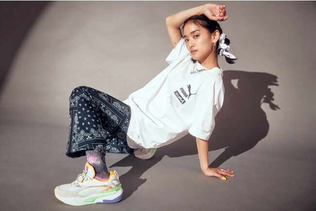 「X-girl × PUMA」の初コラボレーションに元E-girlsのYURINOを起用したルックブックを本日より公開！の1枚目の画像